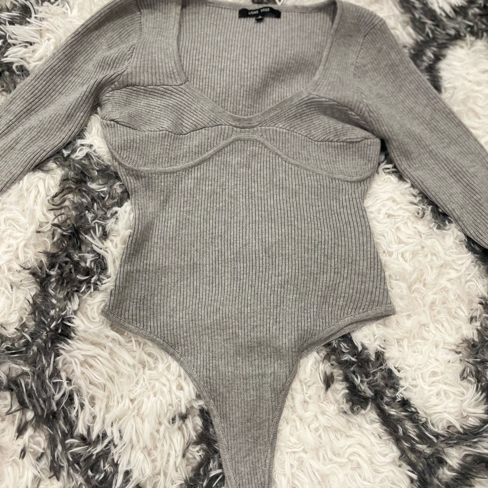Grey bodysuit
